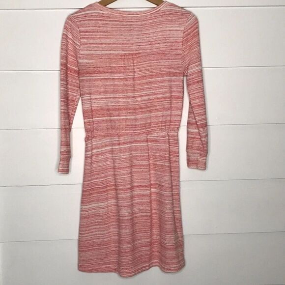 Saturday Sunday Pink Henley Dress with Tie in Front Size Extra Small - Picture 5 of 10